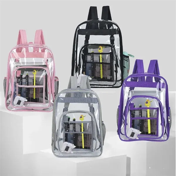 PVC Large Clear Waterproof Backpack