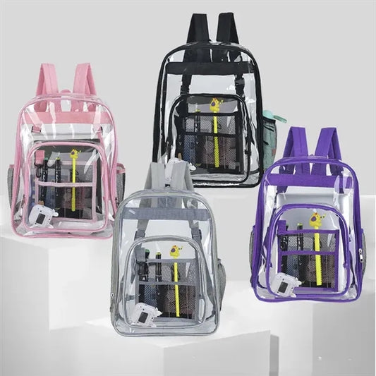 PVC Large Clear Waterproof Backpack