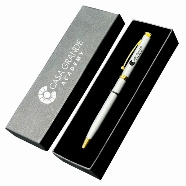 Zeeman-II Brass Ballpoint Pen with Gift Box