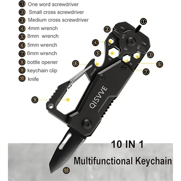 Outdoor Multitool Tool Key Ring Bottle Opener