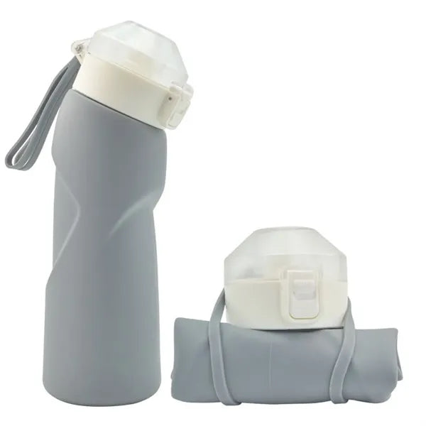 23oz Collapsible Silicone Water Bottles Sports Outdoor