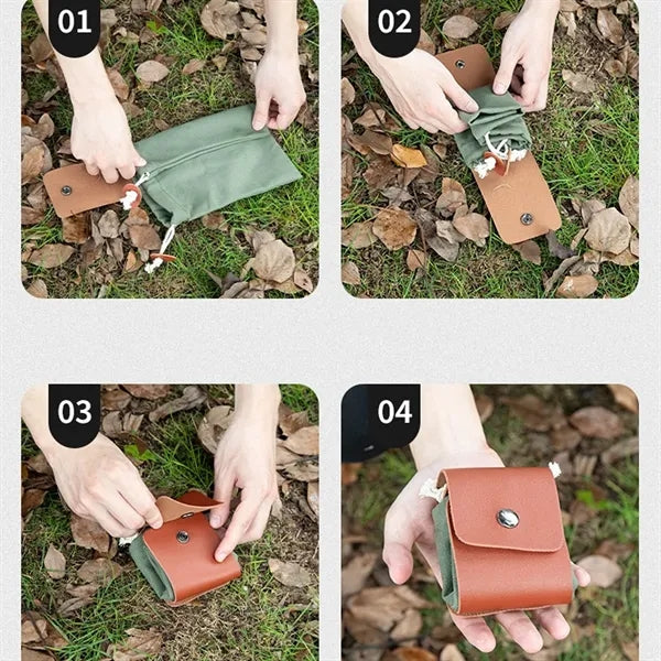 Outdoor Folding Canvas Storage Bag Portable Large Capacity