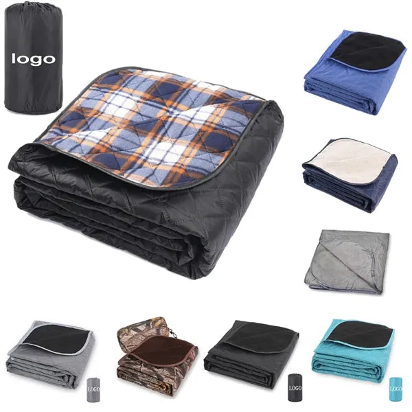 Large Waterproof 250 Gsm Quilted Fleece Stadium Blanket