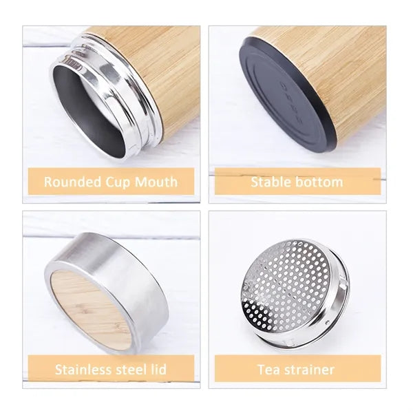 16Oz Bamboo Tea Vacuum Insulated Tumbler