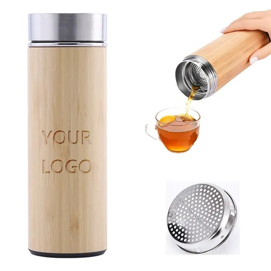 16Oz Bamboo Tea Vacuum Insulated Tumbler