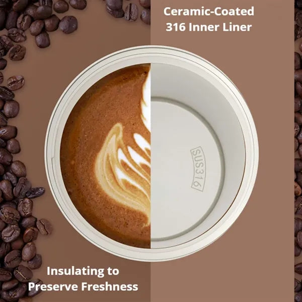 18 Oz Insulated Coffee Mug With Straw And Lid