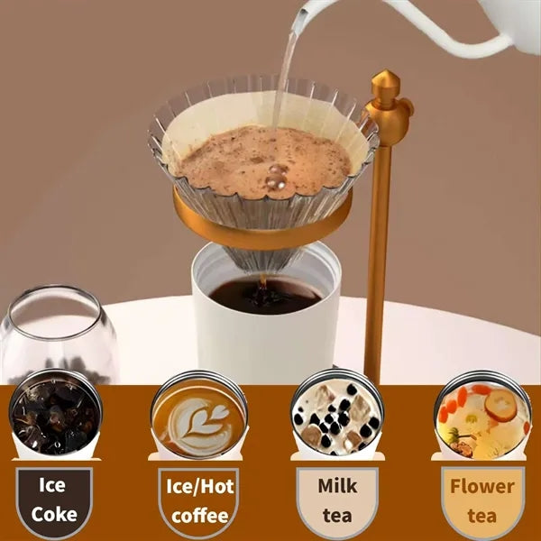 18 Oz Insulated Coffee Mug With Straw And Lid