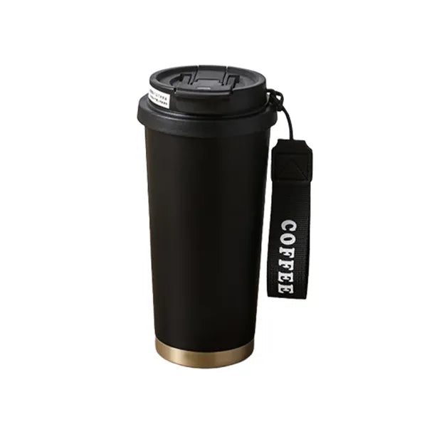 18 Oz Insulated Coffee Mug With Straw And Lid