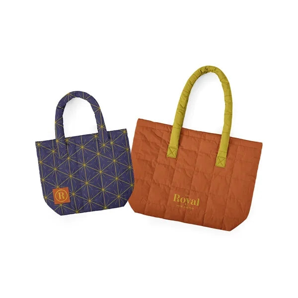 Large Quilted Puffy Totes