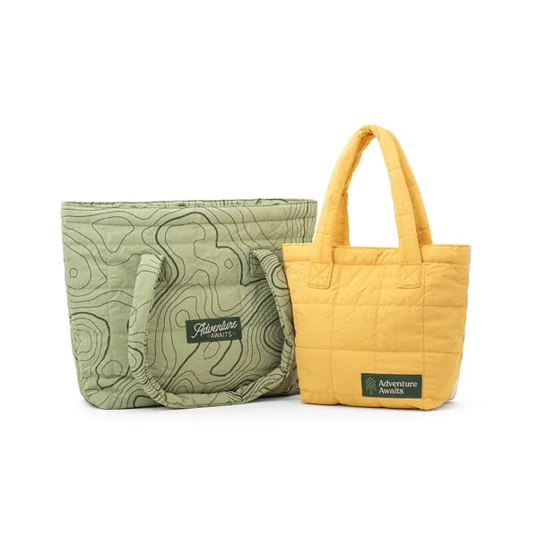 Large Quilted Puffy Totes