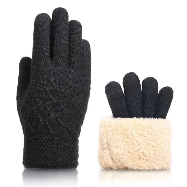 Fleece Lined Glove for Cold Weather Touch Screen