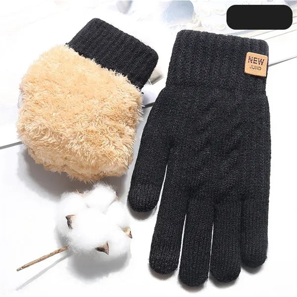 Fleece Lined Glove for Cold Weather Touch Screen