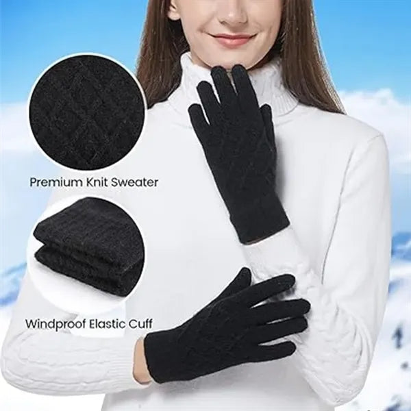 Fleece Lined Glove for Cold Weather Touch Screen