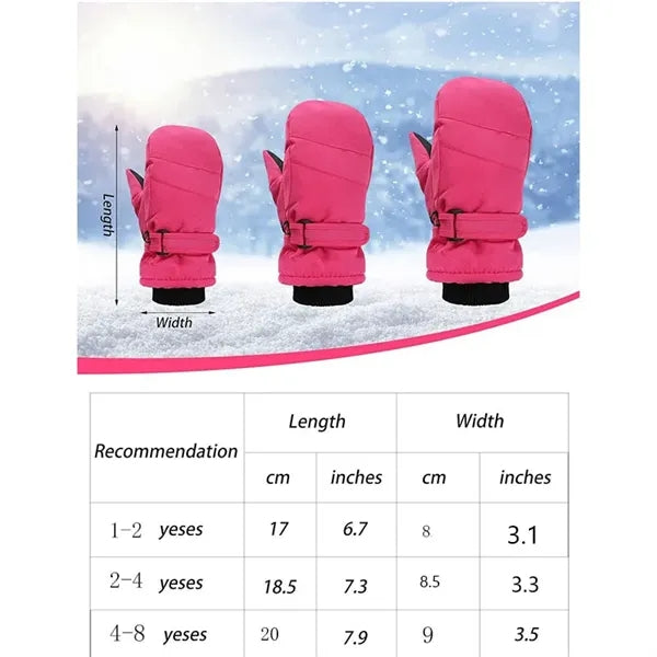 Kids Ski Mittens Gloves