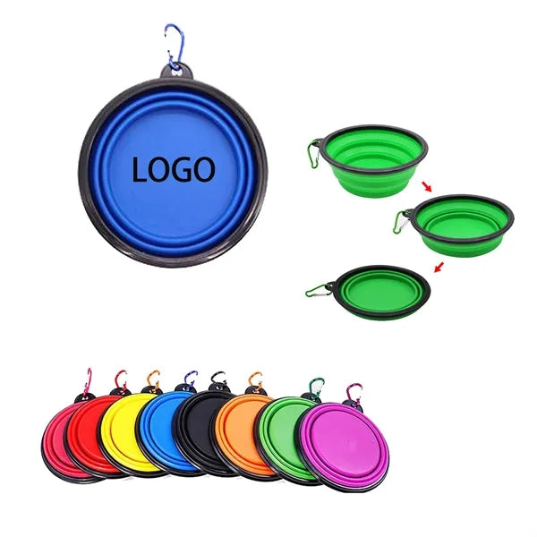 Silicone Dog Bowl Foldable Expandable Cup Dish
