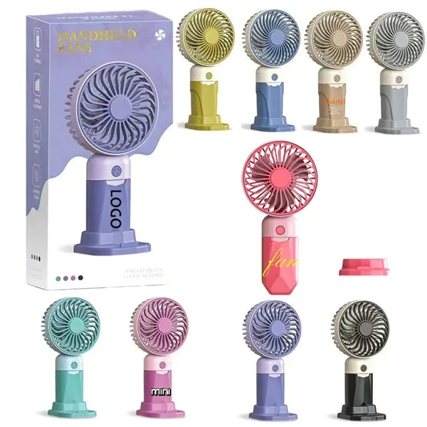 New Style Handheld Mini Fan USB Rechargeable Phone Holder
