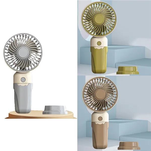 New Style Handheld Mini Fan USB Rechargeable Phone Holder