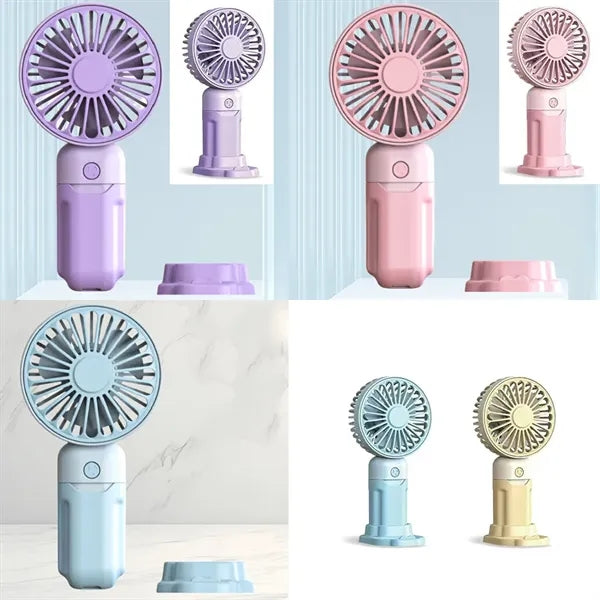 New Style Handheld Mini Fan USB Rechargeable Phone Holder