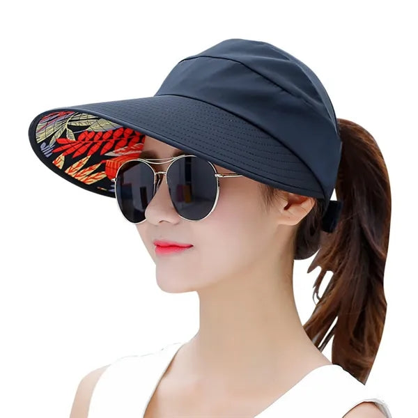 Women Wide Brim Sun Visor Hat