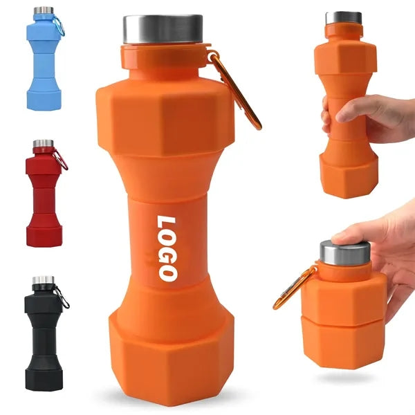 22oz Silicone Foldable Water Bottle.