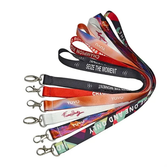 Polyester Work Permit Hanging Rope With Metal Buckle