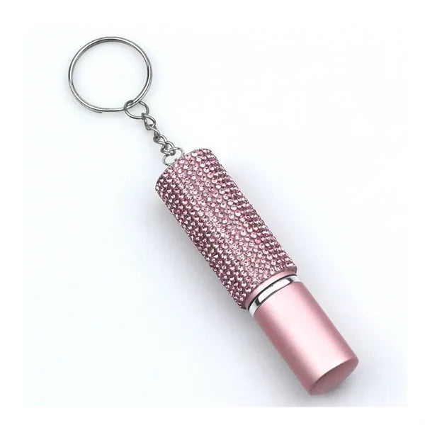 5ML Refillable Diamond Perfume Atomizer Bottle With Key Ring