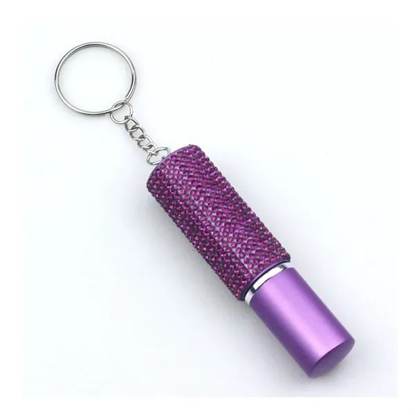 5ML Refillable Diamond Perfume Atomizer Bottle With Key Ring