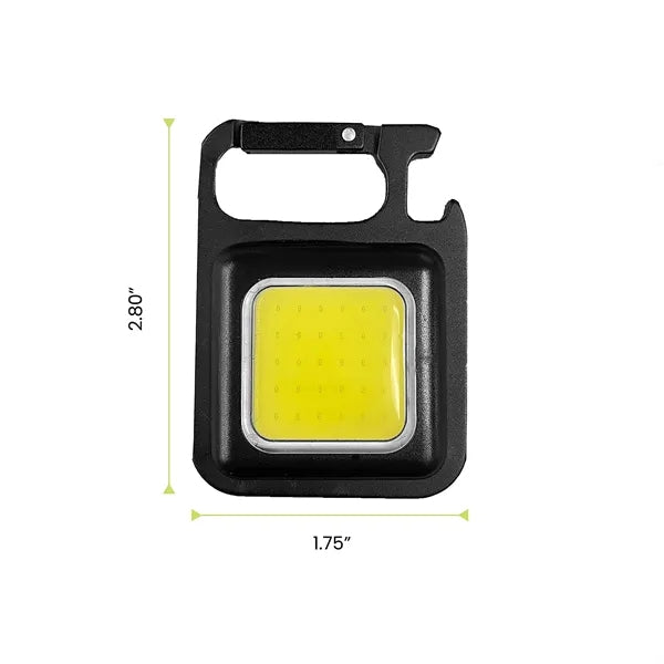 Multi-function keychain flashlight