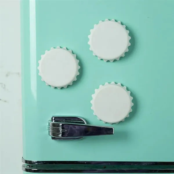 Bottle Cap Shaped Opener / Refrigerator Magnet