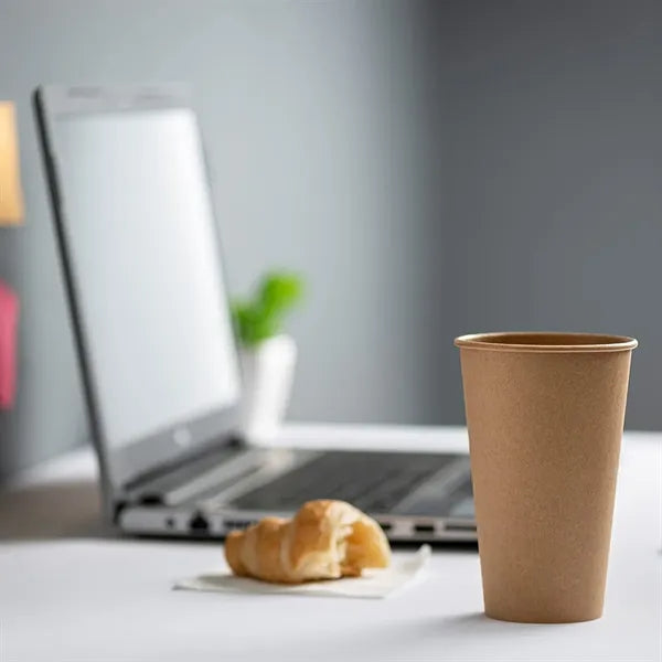 16 oz Kraft Disposable Paper Cup Unbleached Eco-Friendly