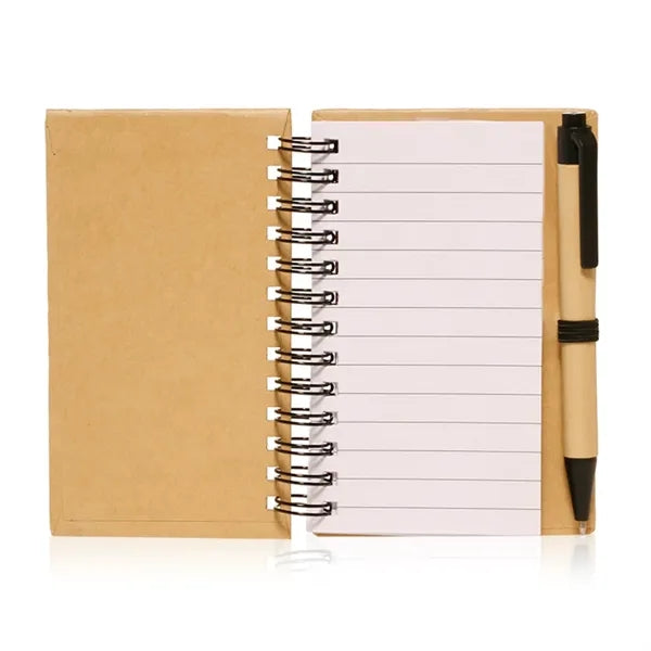 Recycled Spiral Notebook with Pen