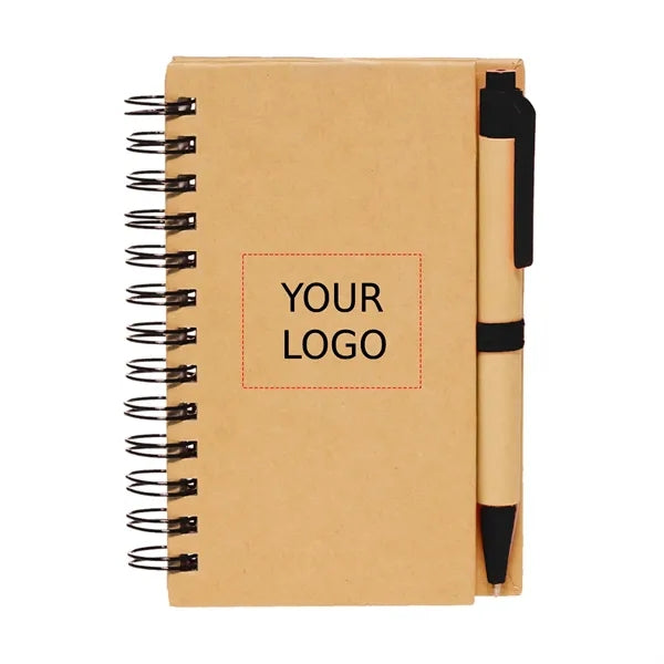 Recycled Spiral Notebook with Pen