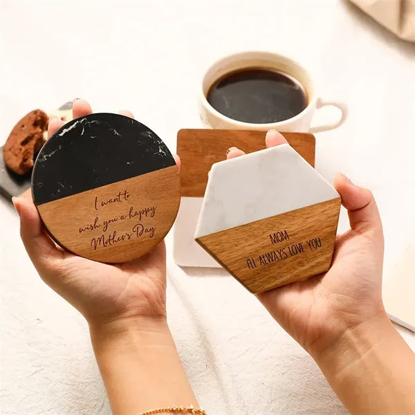 Portable Wooden Dust-Proof Engagement Rings Box Display Case