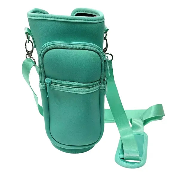 40oz Double Pocket Adjustable Shoulder Thermos Cup Sleeve