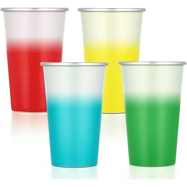 16oz color changing aluminum Party Cups