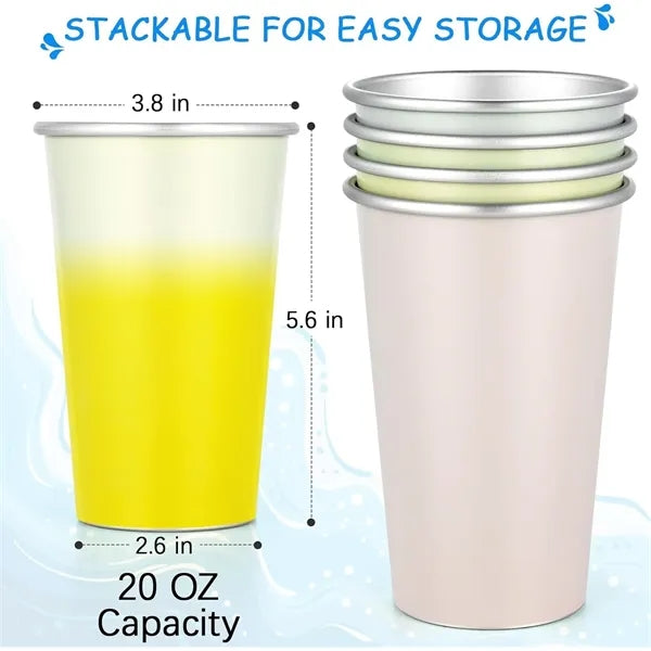 16oz color changing aluminum Party Cups