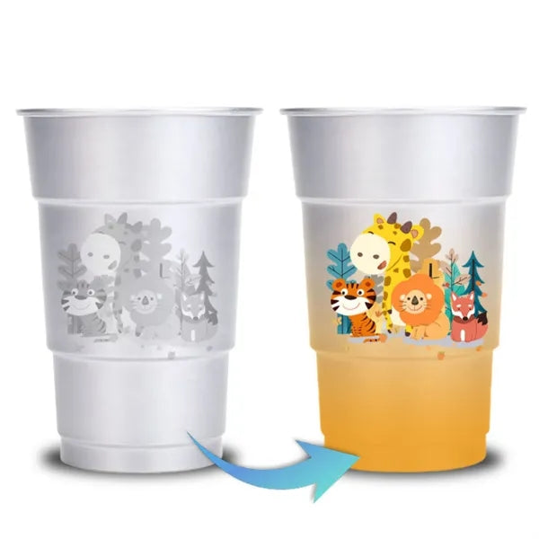 Color changing aluminum Party Cups