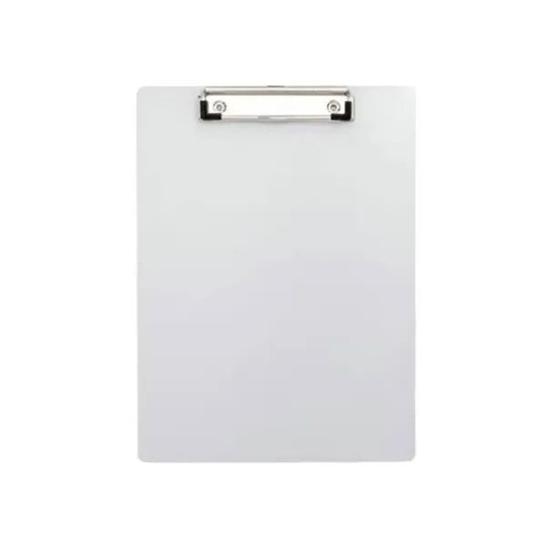 Plastic Clipboard With Low Profile Metal Clip