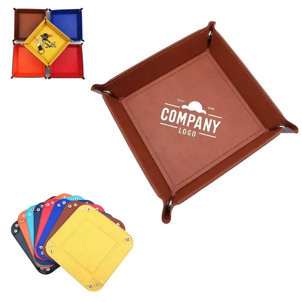 Pu Leather Tray Organizer Storage