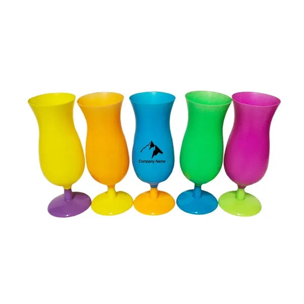 Neon Colored Hurricane Glasses 14Oz