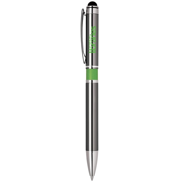 Aluminum Click Action Stylus Ballpoint Pen
