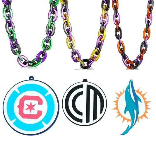 Eva Team Fan Chain Necklace in Various Colors