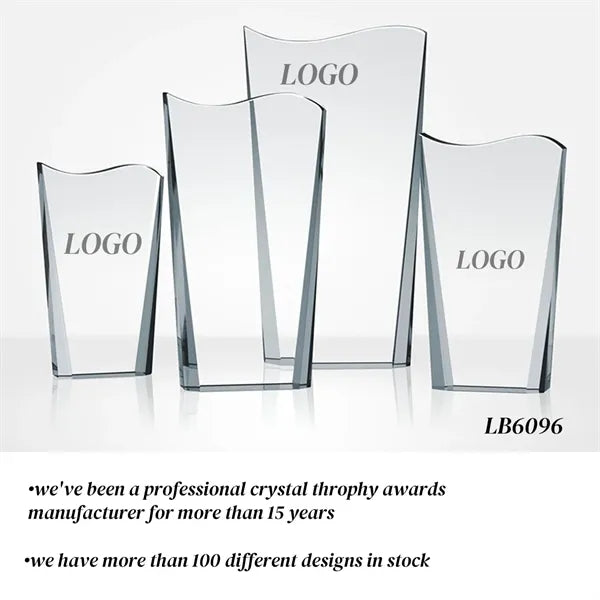 Appreciation Crystal Trophy Glass Engraved Awards