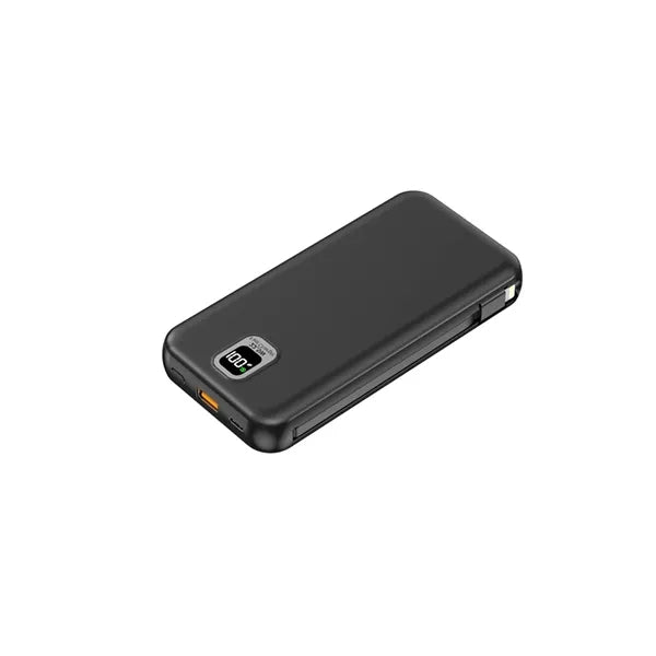 10,000mAh Fast Charging Power Bank with Foldable Wall Plug