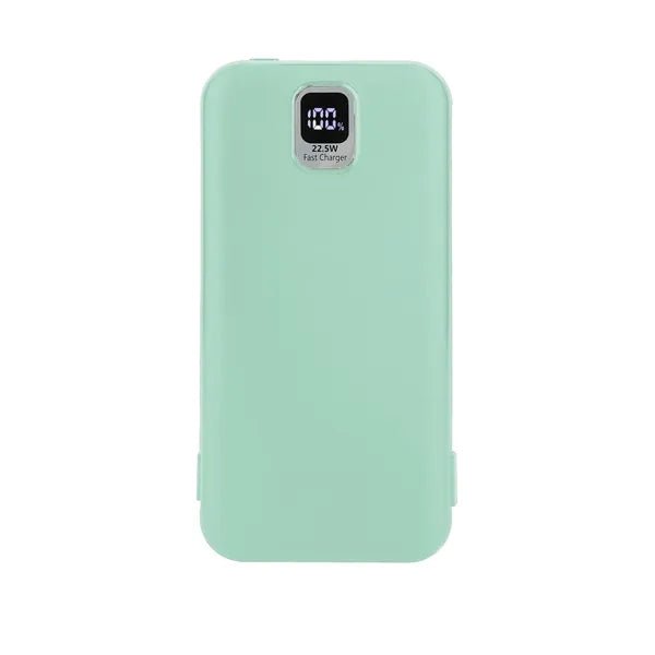 10,000mAh Fast Charging Power Bank with Foldable Wall Plug