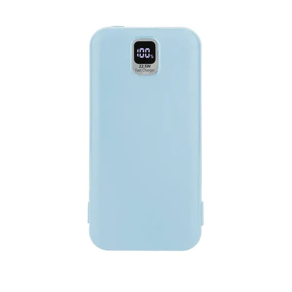 10,000mAh Fast Charging Power Bank with Foldable Wall Plug
