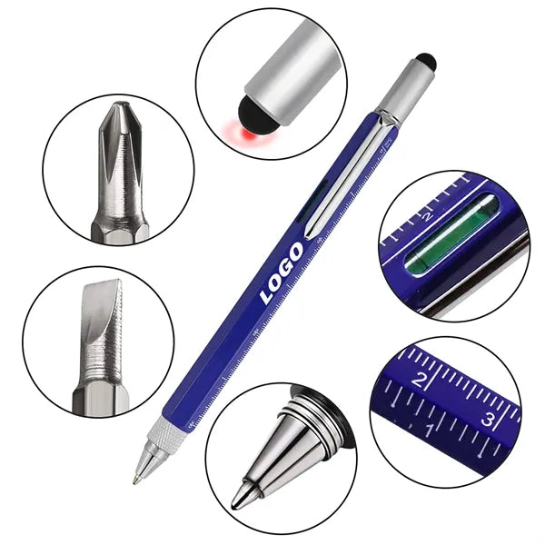6-in-1 Aluminum Multi-Tool Pen Set