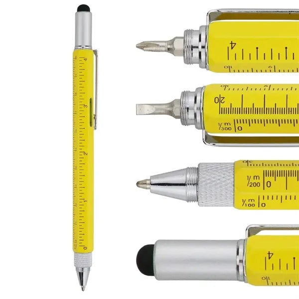 6-in-1 Aluminum Multi-Tool Pen Set