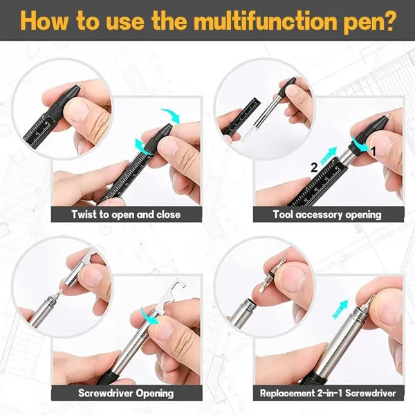 11 in 1 Metal Multi-Tool Pen Set