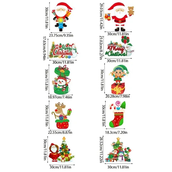 Festive Holiday Christmas Door Curtain